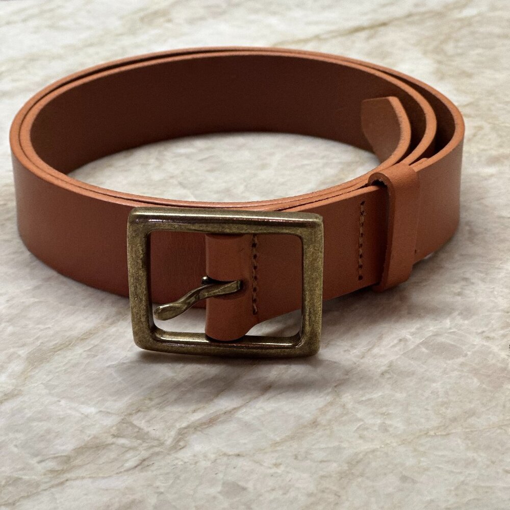 Anthropologie Belt - Brown with Gold Buckle